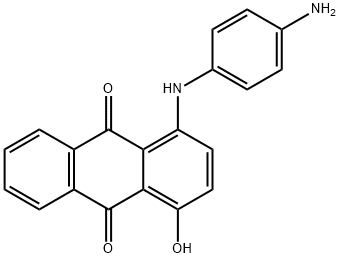 1-((4-氨基苯基)氨基)-4-羟基蒽-9,10-二酮 结构式
