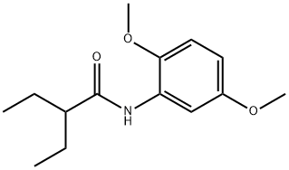 N-(2,5-dimethoxyphenyl)-2-ethylbutanamide 结构式