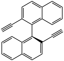 (S)-2,2'-DIETHYNYL-1,1'-BINAPHTHALENE 结构式