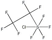 sulfur, chlorotetrafluoro-(pentafluoroethyl)- 结构式