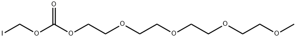 iodomethyl 2-(2-(2-(2-methoxy-ethoxy)-ethoxy)-ethoxy)-ethyl carbonate 结构式