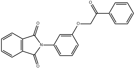 2-[3-(2-oxo-2-phenylethoxy)phenyl]-1H-isoindole-1,3(2H)-dione 结构式