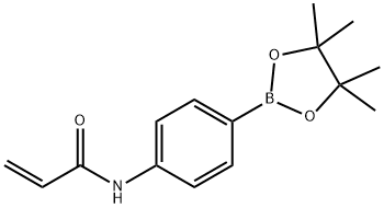 3-丙烯酰胺基苯硼酸频呢醇酯 结构式