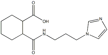 2-({[3-(1H-imidazol-1-yl)propyl]amino}carbonyl)cyclohexanecarboxylic acid 结构式