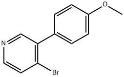 4-Bromo-3-(4-methoxyphenyl)pyridine 结构式