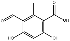 Benzoic acid, 3-formyl-4,6-dihydroxy-2-methyl- 结构式