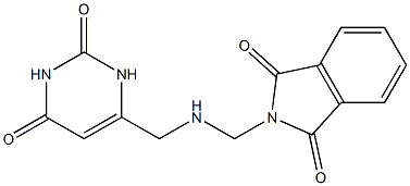 2-({[(2,6-dioxo-1,2,3,6-tetrahydro-4-pyrimidinyl)methyl]amino}methyl)-1H-isoindole-1,3(2H)-dione 结构式