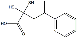 4-(吡啶-2-基二硫烷基)戊酸 结构式