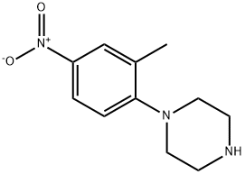 1-(2-METHYL-4-NITROPHENYL)PIPERAZINE 结构式