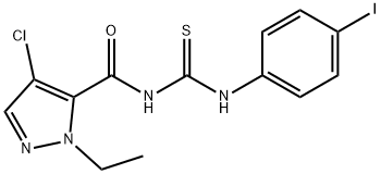 N-[(4-chloro-1-ethyl-1H-pyrazol-5-yl)carbonyl]-N'-(4-iodophenyl)thiourea 结构式
