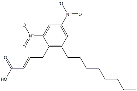 2,4-DINITRO-6-OCTYLPHENYLCROTONATE 结构式