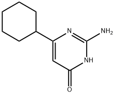 2-amino-6-cyclohexylpyrimidin-4-ol 结构式