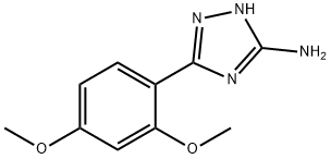 5-(2,4-二甲氧苯基)-4H-1,2,4-三唑-3-胺 结构式