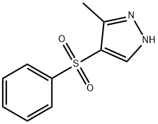 5-甲基-4-苯磺酰基吡唑 结构式