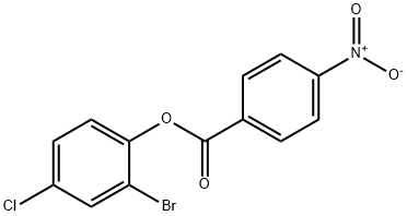 2-bromo-4-chlorophenyl 4-nitrobenzoate 结构式