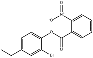 2-bromo-4-ethylphenyl 2-nitrobenzoate 结构式