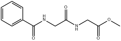 (N-BENZOYL)GLYCYLGLYCINE METHYL ESTER 结构式