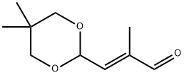 (2E)-3-(5,5-dimethyl-1,3-dioxan-2-yl)-2-methylprop-2-enal 结构式