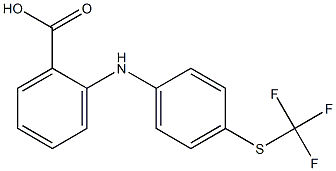 2-[4-(trifluoromethylsulfanyl)anilino]benzoic acid 结构式