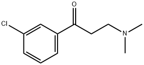 1-Propanone, 1-(3-chlorophenyl)-3-(dimethylamino)- 结构式