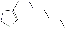 1-octylcyclopentene 结构式