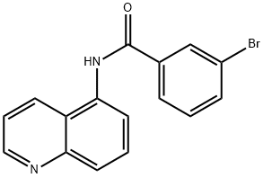 3-bromo-N-quinolin-5-ylbenzamide 结构式