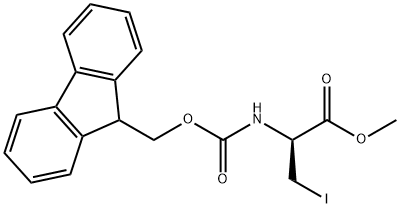 N-FMOC-3-IODO-D-ALANINEMETHYLESTER 结构式