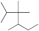 2,3,3,4-Tetramethylhexane. 结构式