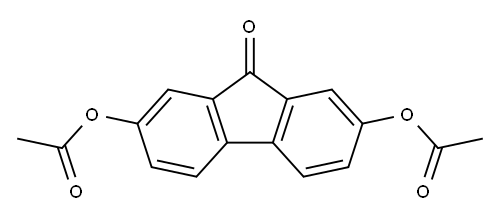 9H-Fluoren-9-one, 2,7-bis(acetyloxy)- 结构式