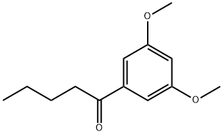 1-(3,5-二甲氧基苯基)戊烷-1-酮 结构式