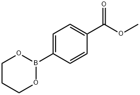 4-甲氧羰基苯硼酸-1,3-丙二醇酯 结构式