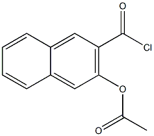 2-Naphthalenecarbonyl chloride, 3-(acetyloxy)- 结构式
