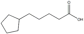5-cyclopentylpentanoic acid 结构式