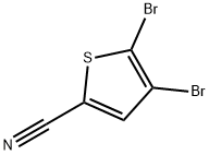 4,5-二溴噻吩-2-甲腈 结构式