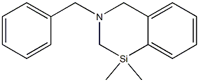 3-苄基-1,1-二甲基-1,2,3,4-四氢苯并[D][1,3]氮杂环丙烷 结构式