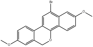 12-bromo-2,8-dimethoxy-6H-dibenzo[c,h]chromene 结构式