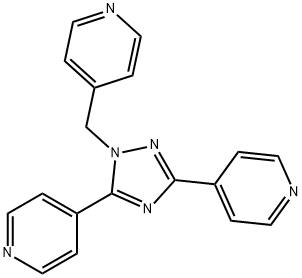 4-((3,5-dipyridin-4-yl-1,2,4-triazol-1-yl)methyl)pyridine 结构式