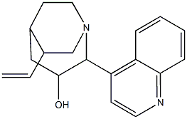 1-Azabicyclo[3.2.2]nonan-3-ol, 6-ethenyl-2-(4-quinolinyl)-, (1S,2R,3S,5S,6R)- 结构式