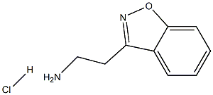 2-(苯并[D]异噁唑-3-基)乙-1-胺盐酸盐 结构式