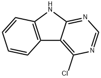 4-氯-9H-嘧啶并吲哚 结构式