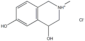 2-甲基-1,2,3,4-四氢异喹-2-鎓-4,6-二醇,氯化 结构式