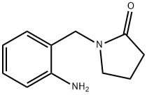 1-[(2-氨基苯基)甲基]吡咯烷-2-酮 结构式