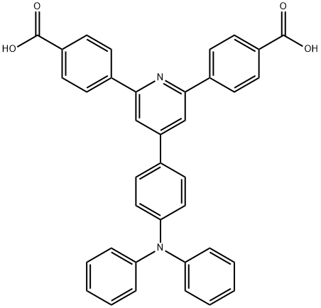 4-[6-(4-CARBOXYPHENYL)-4-[4-(N-PHENYLANILINO)PHENYL]PYRIDIN-2-YL]BENZOICACID 结构式