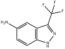 3-(三氟甲基)-1H-吲唑-5-胺 结构式