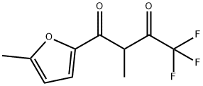 1,3-Butanedione, 4,4,4-trifluoro-2-methyl-1-(5-methyl-2-furanyl)- 结构式