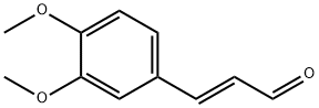 (E)-3-(3,4-二甲氧基苯基)丙烯醛 结构式