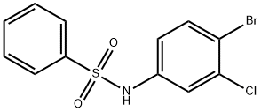 N-(4-bromo-3-chlorophenyl)benzenesulfonamide 结构式