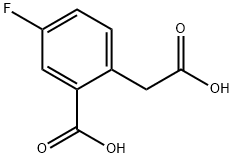 2-(Carboxymethyl)-5-fluorobenzoic acid 结构式