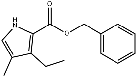 BENZYL 3-ETHYL-4-METHYL-1H-PYRROLE-2-CARBOXYLATE 结构式