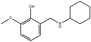2-[(cyclohexylamino)methyl]-6-methoxyphenol 结构式